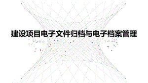 建设项目电子文件归档与电子档案管理培训ppt课件.ppt