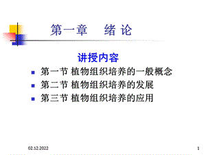 植物细胞组织培养 课件.ppt