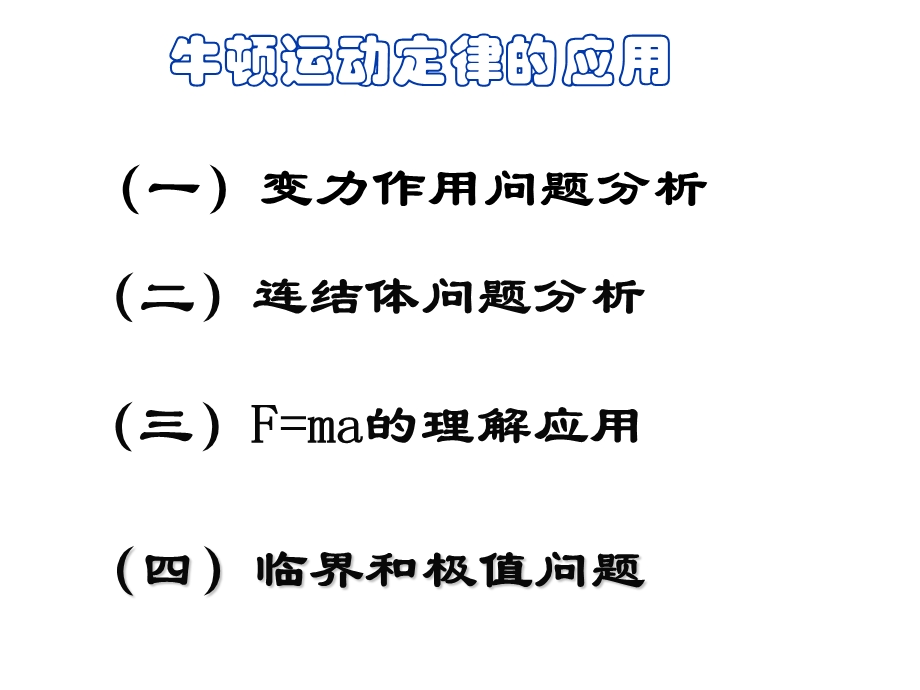 牛顿运动定律应用总复习课件.ppt_第1页