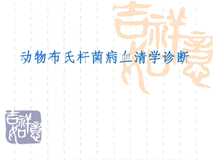 布病血清学检疫定稿课件.ppt