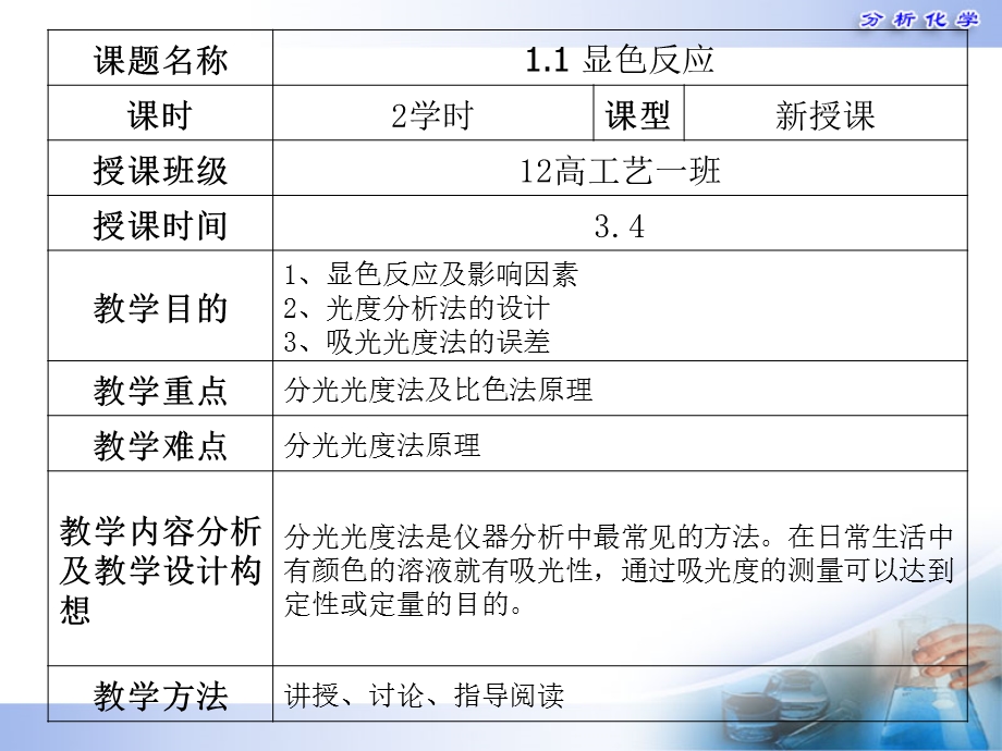 显色反应及影响因素讲解课件.ppt_第1页