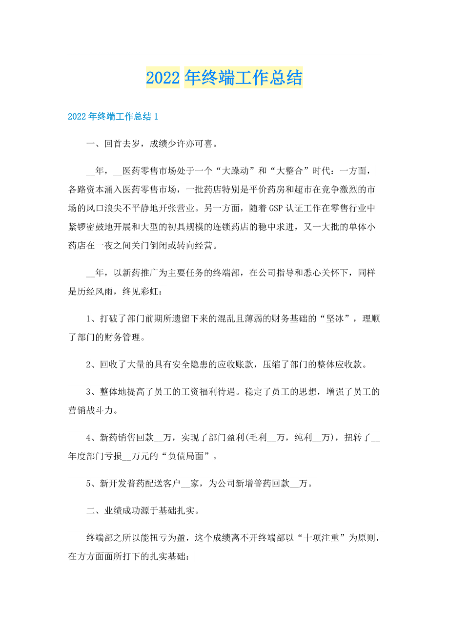 2022年终端工作总结.doc_第1页