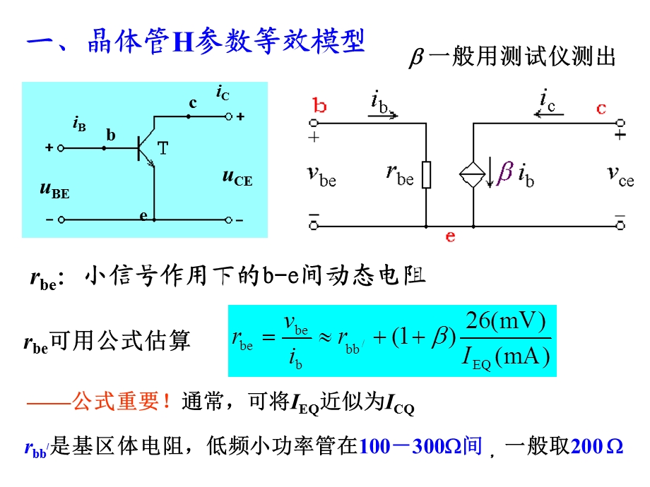 放大电路分析方法2微变等效稳Q三种电路课件.ppt_第2页