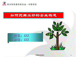 挖掘出好的企业构思综述课件.ppt