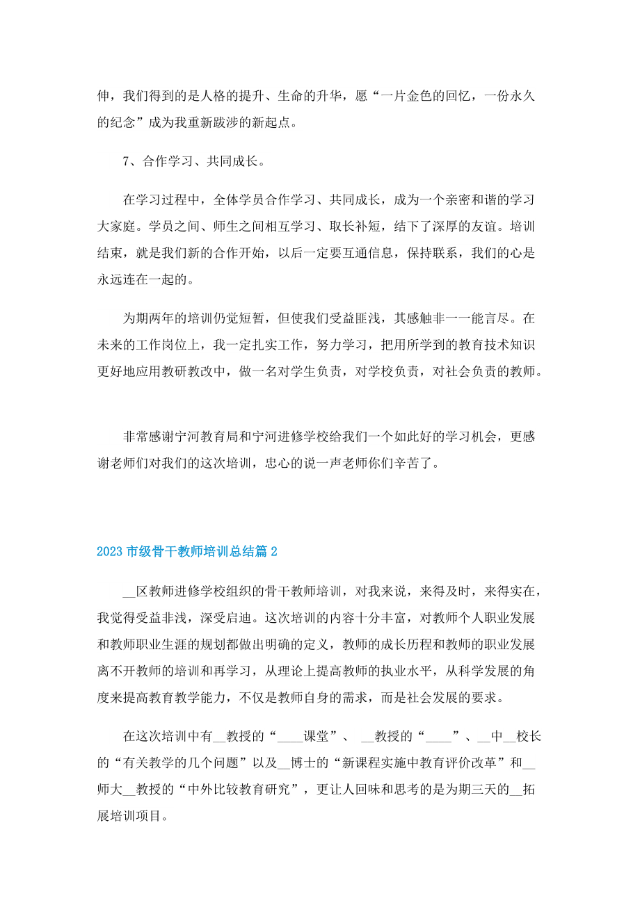 2023市级骨干教师培训总结.doc_第3页