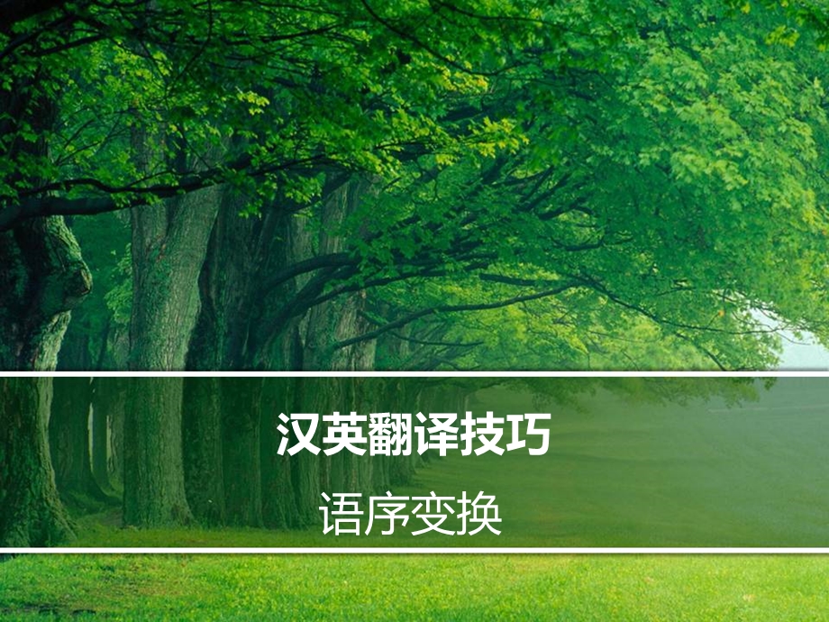 汉英翻译技巧语序变换课件.ppt_第1页