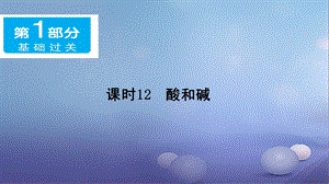 广东省年中考化学基础过关(12)酸和碱》课件(含答案).ppt