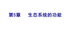 生态系统的功能ppt课件(公开课).ppt