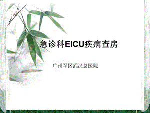 急诊EICU教学查房课件.ppt