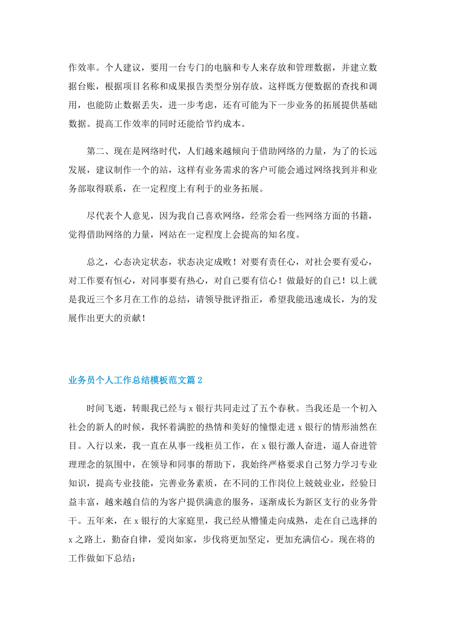 业务员个人工作总结模板范文.doc_第2页