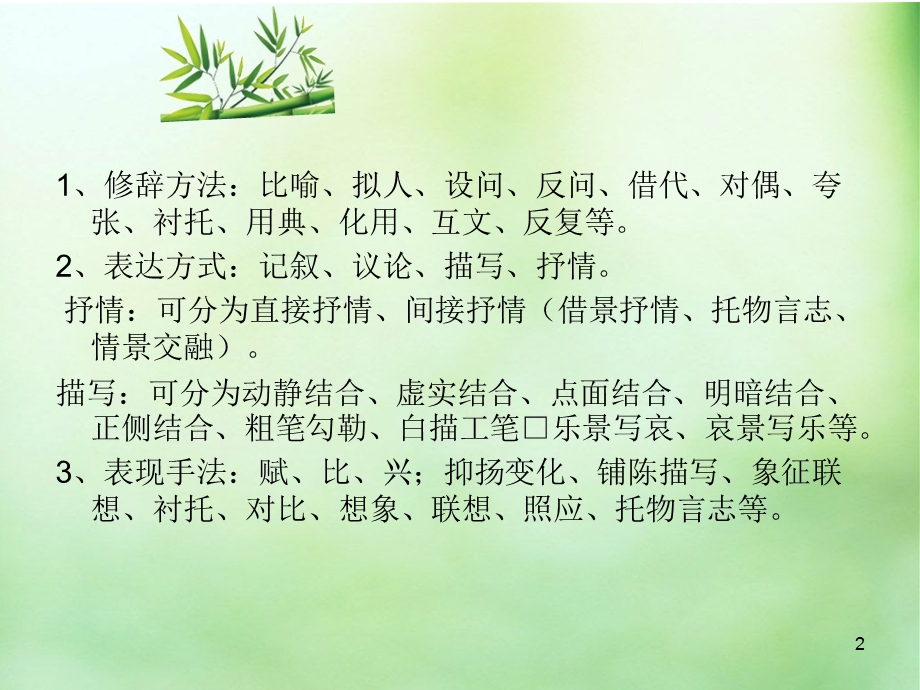 诗歌鉴赏答题技巧课件.ppt_第2页