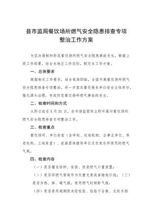 城市燃气安全隐患专项大排查大整治行动方案大全.docx