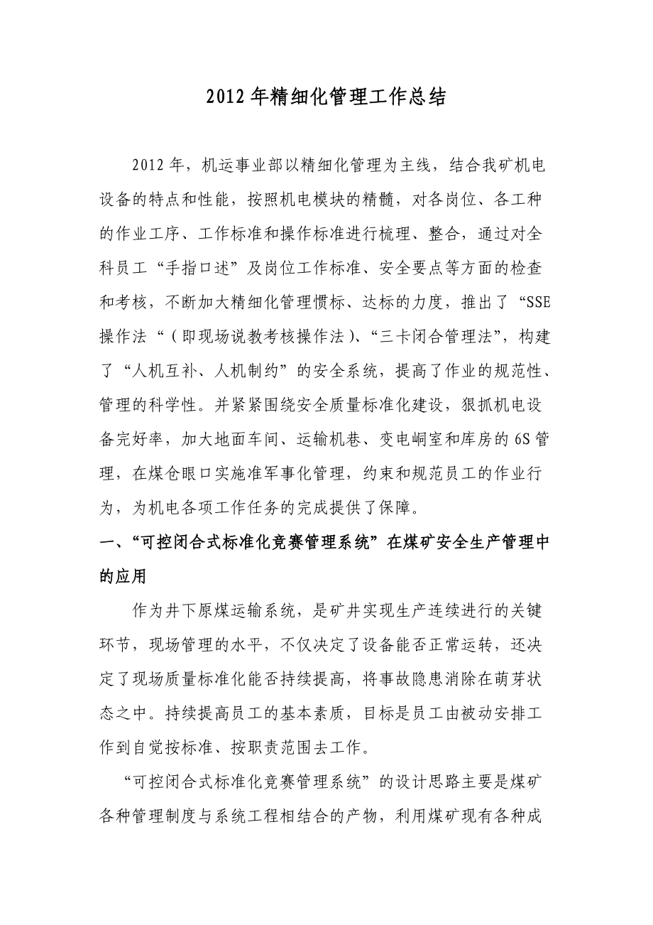 精细化管理工作总结.docx_第1页