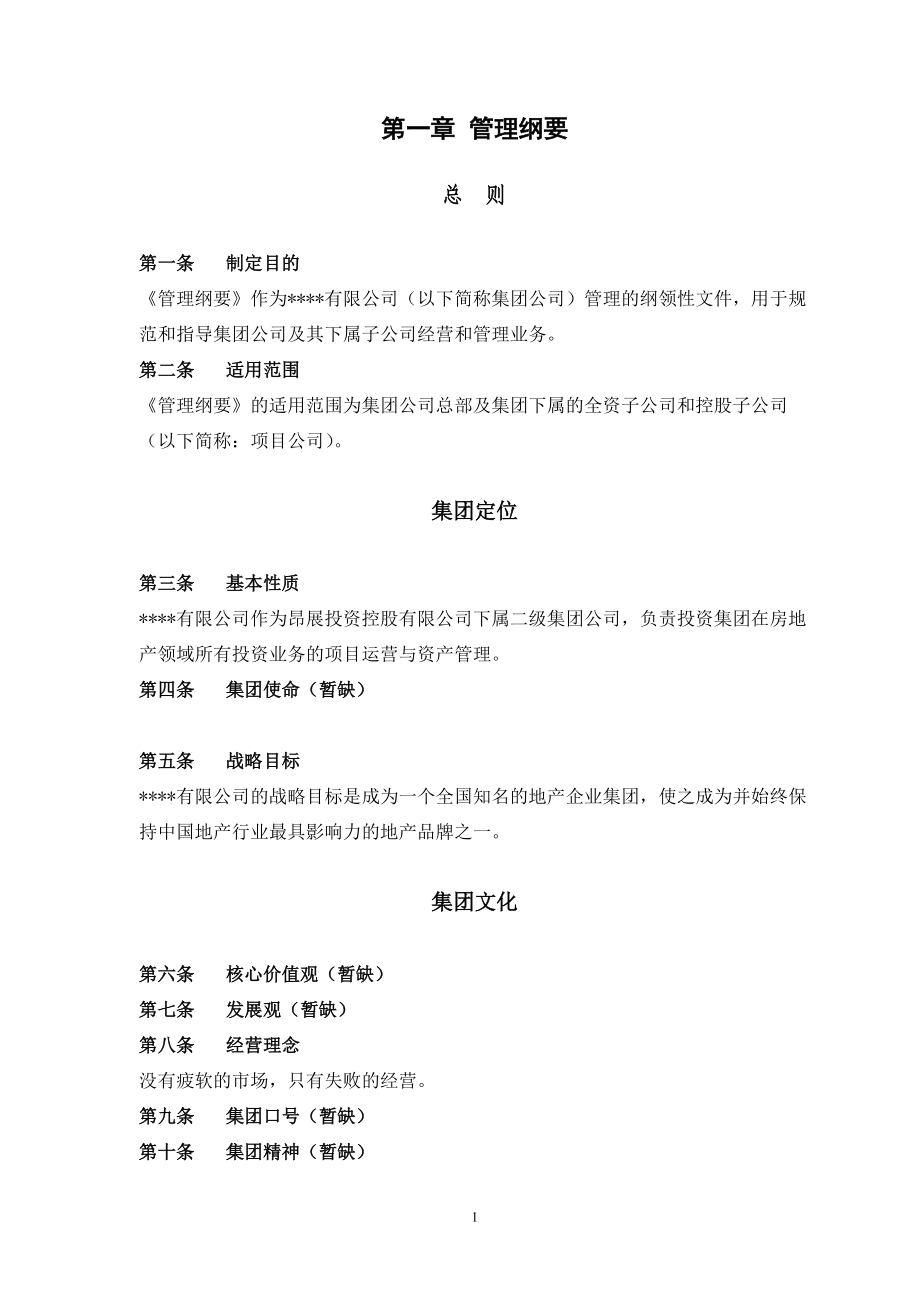 某集团公司管理制度汇编（DOC 163页）.docx_第1页