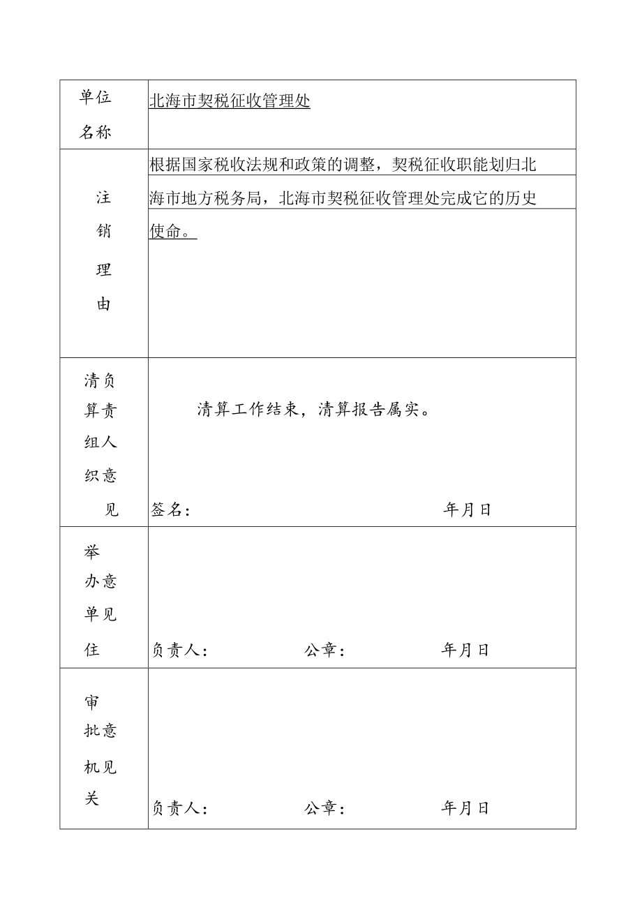 统一社会信用代码或事证号145050090348事业单位法人注销登记备案申请书.docx_第2页