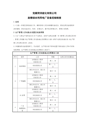 赵楼综合利用电厂设备巡检管理制度(草稿).docx