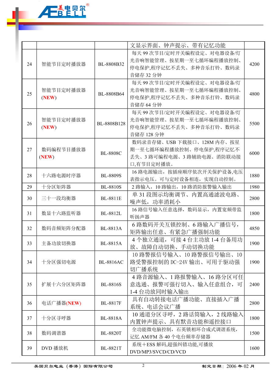 美电贝尔智能公共广播产品报价.docx_第3页