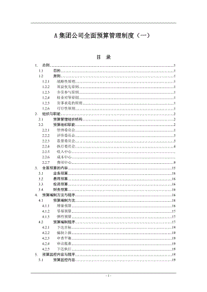 某集团公司全面预算管理制度范本.docx