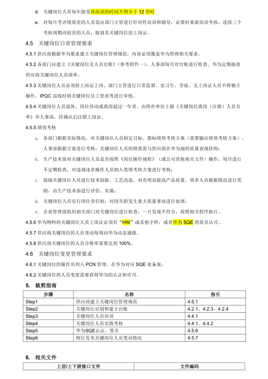 终端定制件供应商关键岗位人员管理规范V02.00.docx_第3页