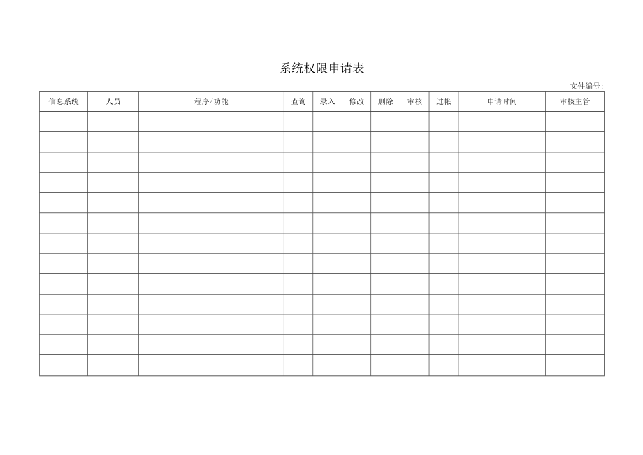 系统权限申请表.docx_第1页