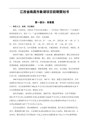 江西省南昌市象湖项目前期策划书DOC49(1).docx