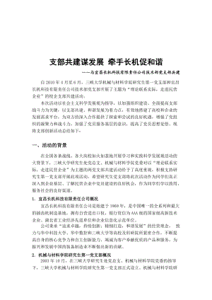 科技公司技术部党支部共建活动.docx