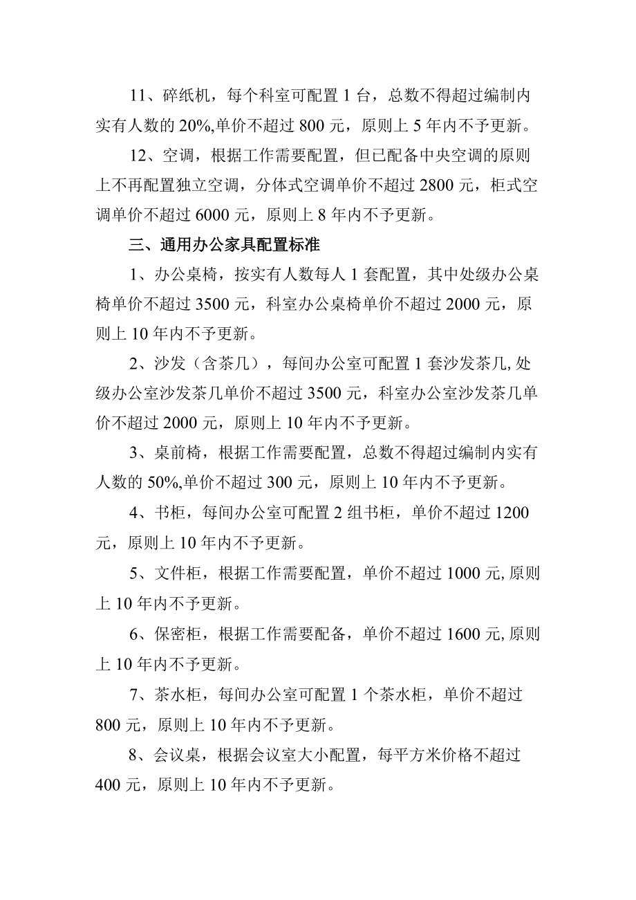 大学公用房装修和通用办公设备家具配置标准.docx_第3页