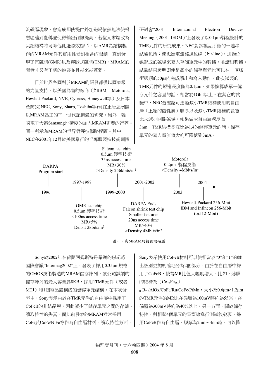 磁阻式随机存取记忆体技术的发展.docx_第2页