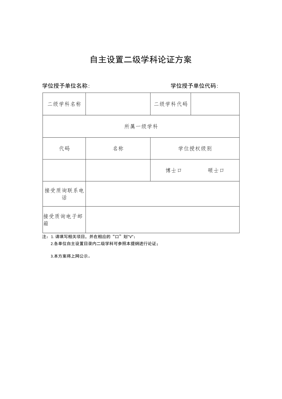 自主设置二级学科论证方案.docx_第1页