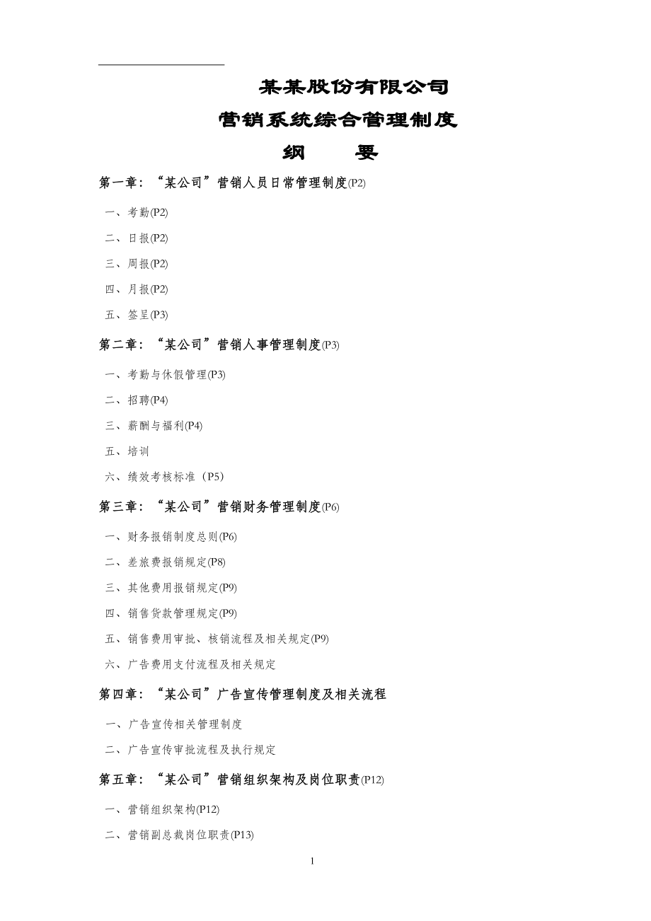 营销综合管理制度.docx_第1页