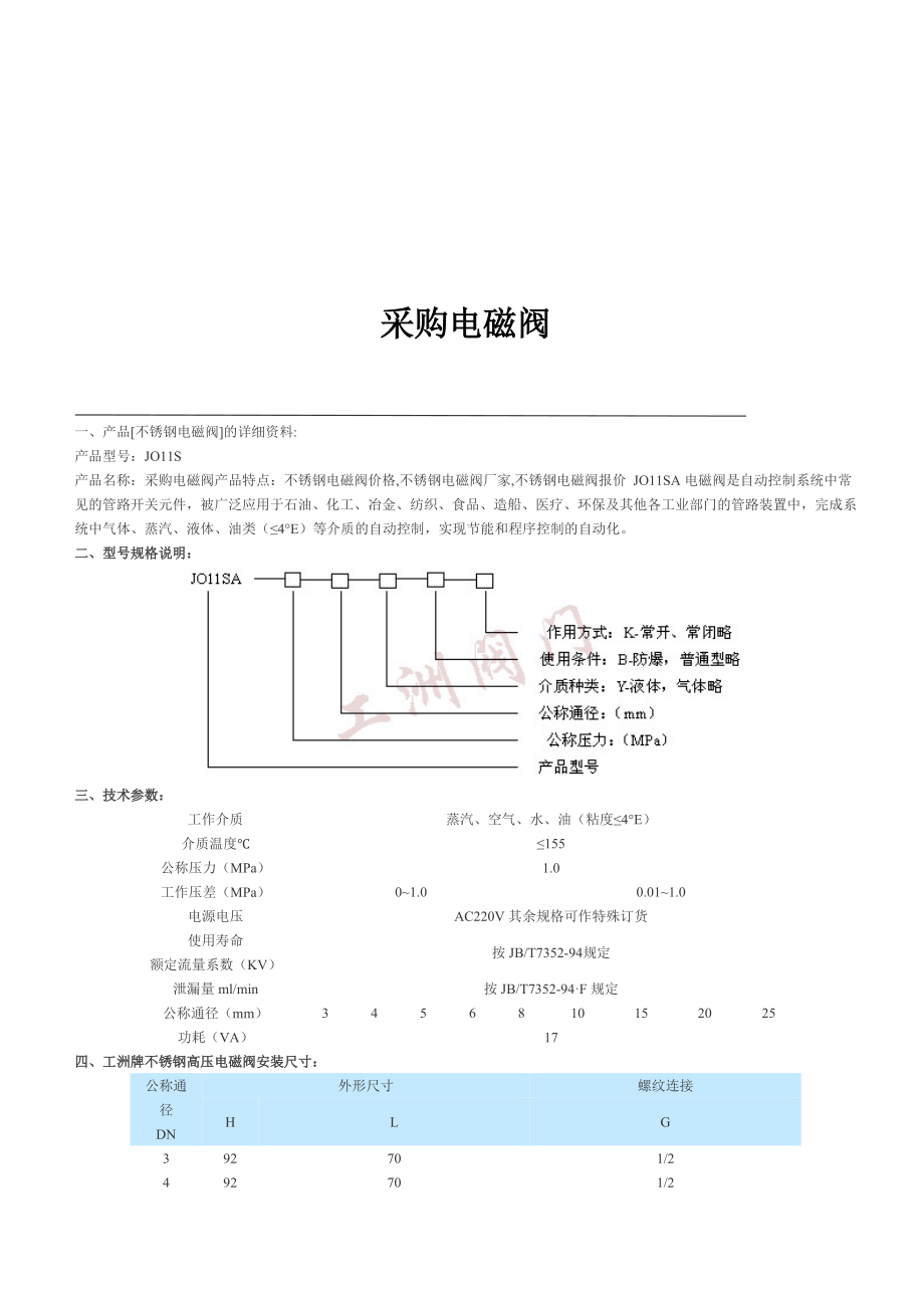 采购电磁阀相关资料.docx_第1页