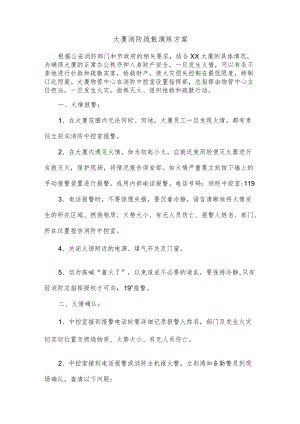 大厦消防疏散演练方案.docx