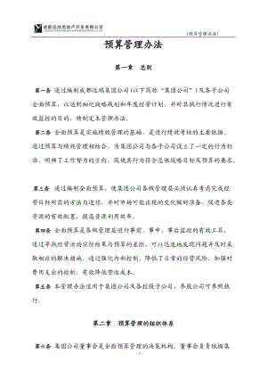 某集团全面预算管理办法(doc 49页).docx