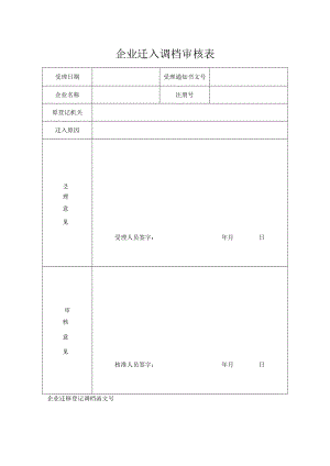 企业迁入调档审核表.docx