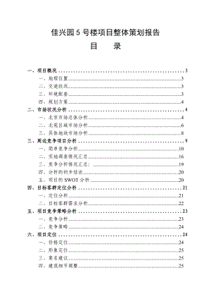 某楼盘项目整体策划报告.docx