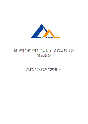 某集团产业发展战略报告.docx