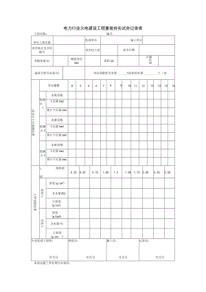 电力行业火电建设工程重锤夯实试夯记录表.docx