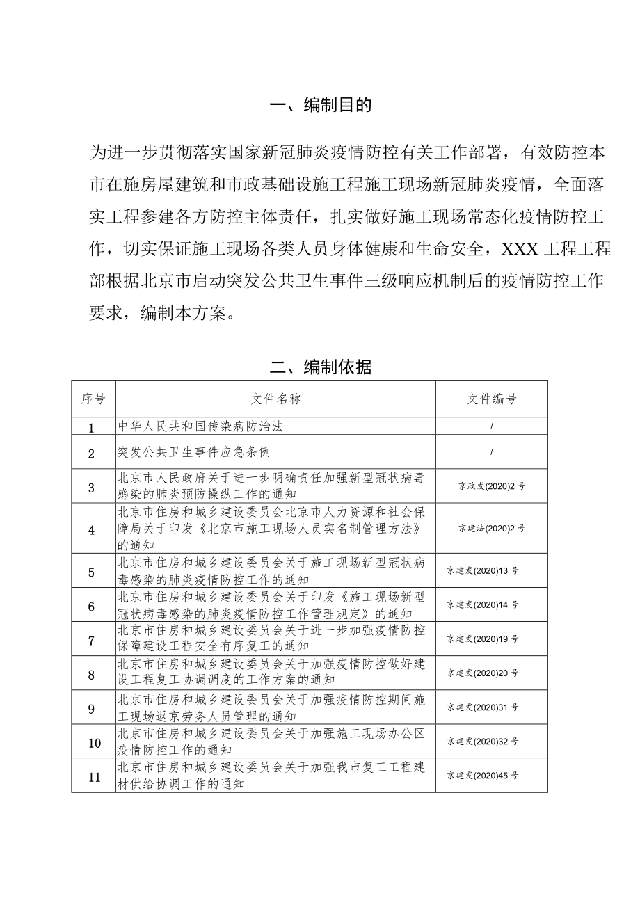 工程施工现场疫情防控工作方案（31页）.docx_第2页