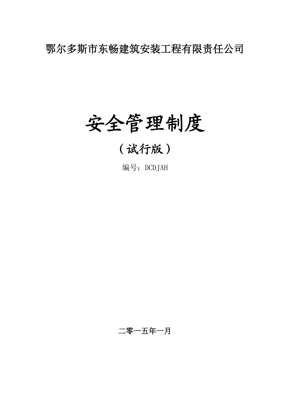 东畅安全管理制度试行版050103.docx_第1页