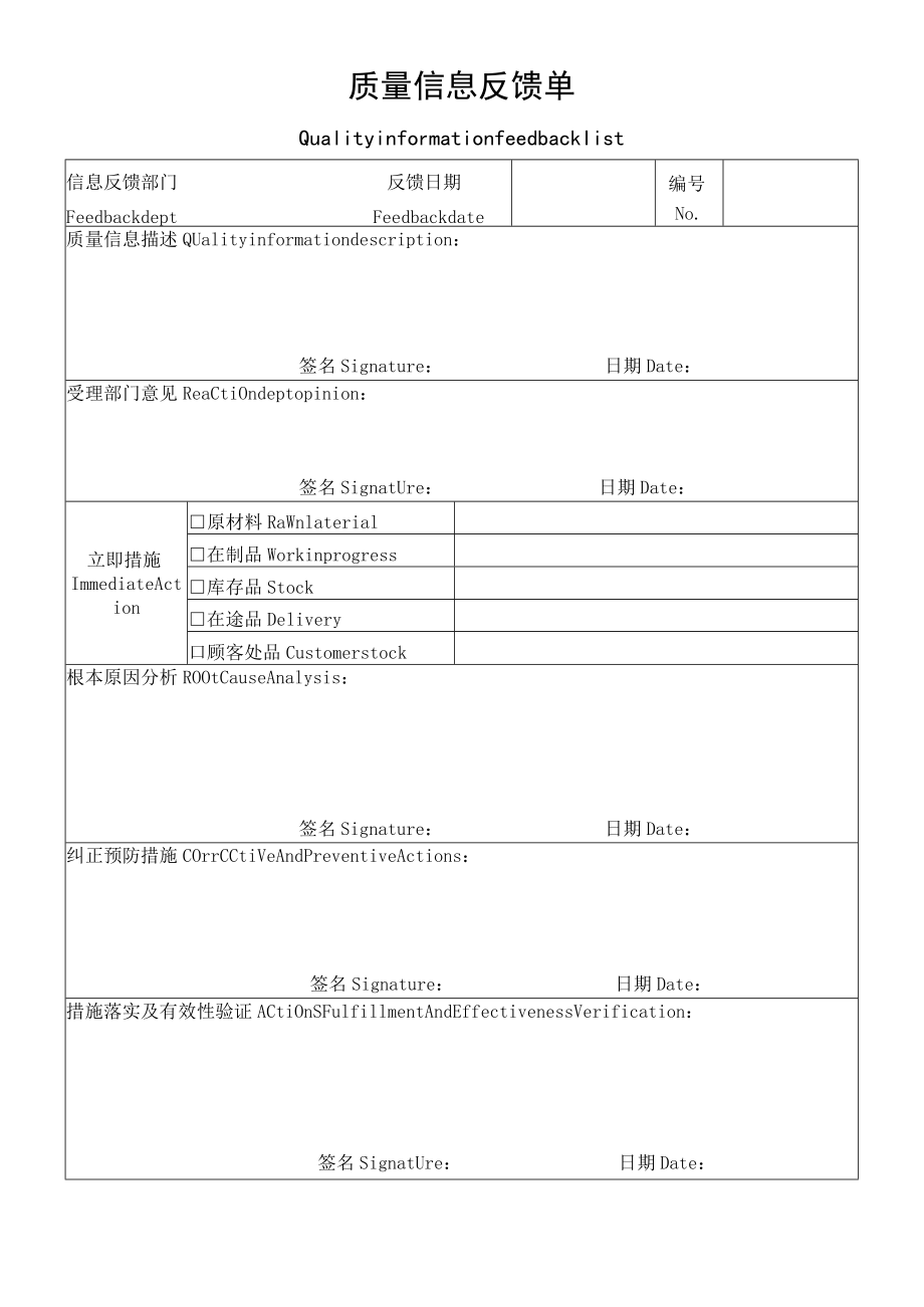 质量信息反馈单.docx_第1页