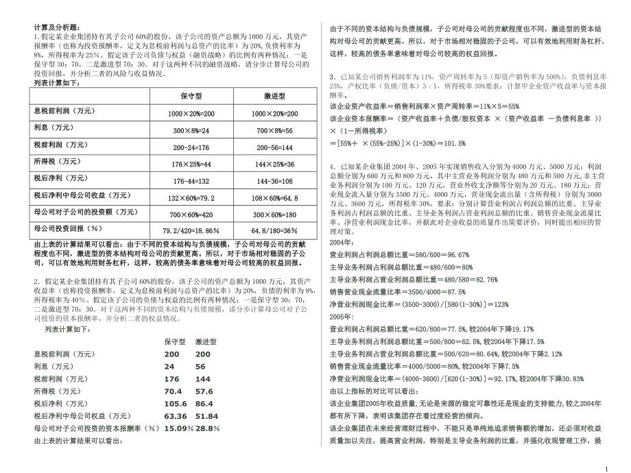 XXXX01企业集团财务管理-总.docx_第1页