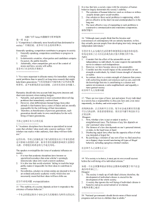 GRE写作Issue问题题库分析与提纲.docx