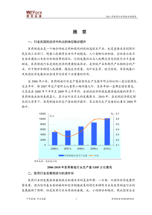 医药行业风险分析报告.docx