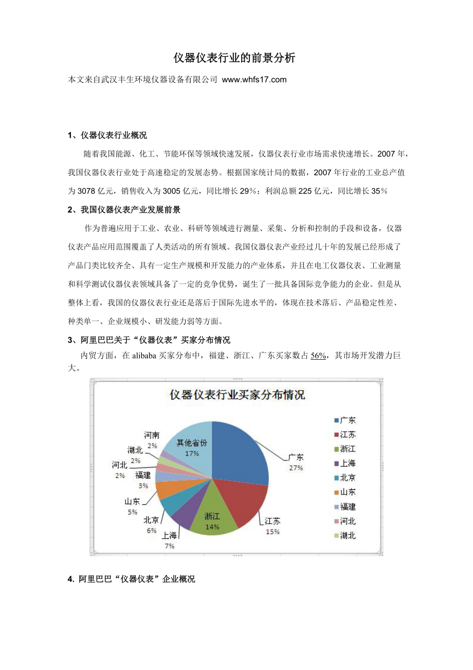 仪器仪表行业的前景分析.docx_第1页