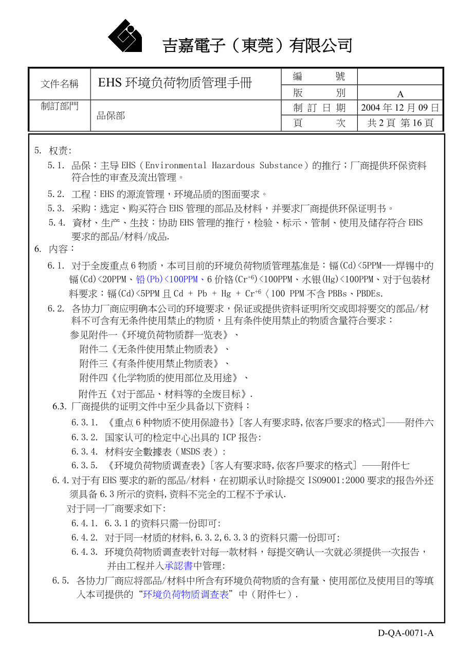 EHS环境负荷物质管理手册.docx_第2页