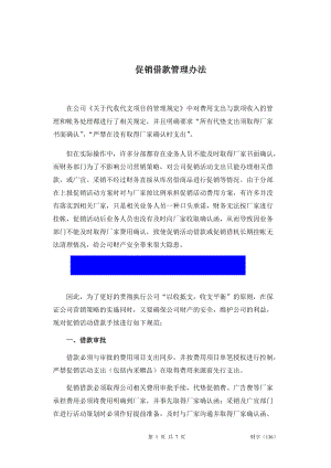 公司促销借款管理办法.docx