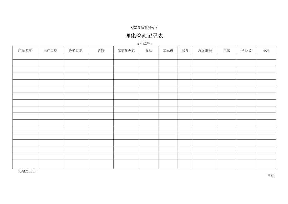 理化检验记录表.docx_第1页