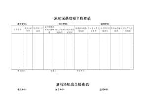 汛前深基坑安全检查表.docx