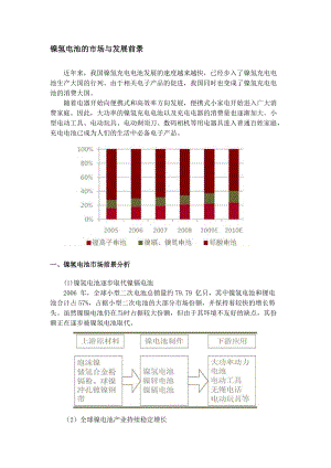 镍氢电池的市场与发展前景.docx