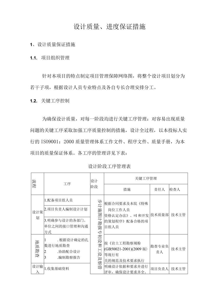 设计质量、进度保证措施.docx_第1页